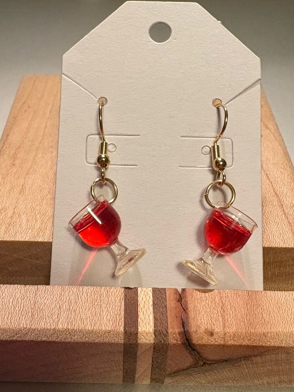 Red Wine Glass Earrings - Women Jewelry